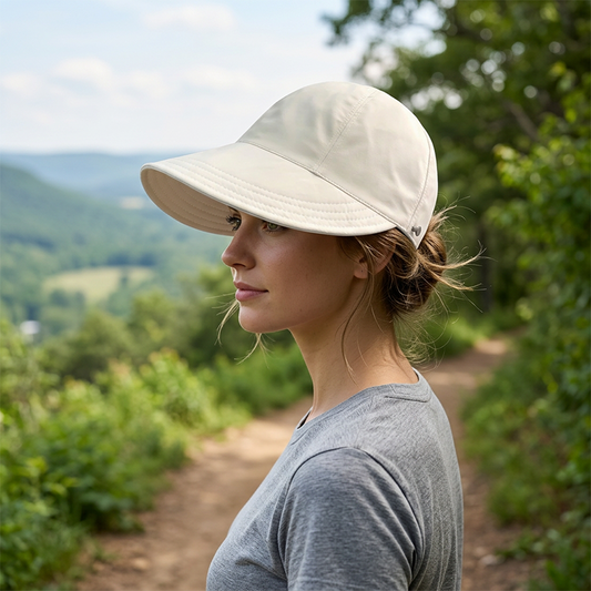 ⏳⏳LAST DAY SALE: ONLY ￡6.99!!🎁✨Women’s UPF 50+ Elegant Foldable Sun Hat – Wide-Brim Cotton Bucket Hat with Neck Flap & Adjustable Strap 🌞🇬🇧 | Packable, Breathable & Beach-Ready