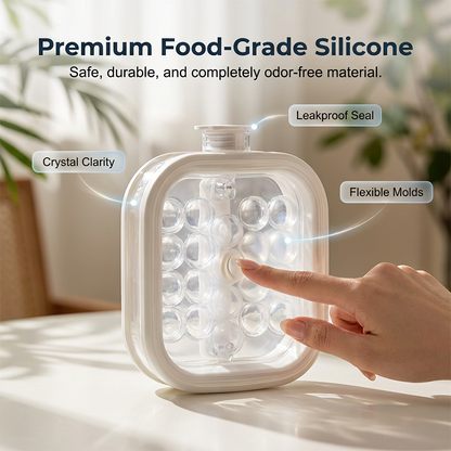 🥇Summer Hot Sale 50% OFF💦Portable Silicone Ice Ball Maker Kettle🧊