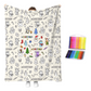 🎨✨LAST DAY SALE 50% OFF!!⚡Creative Cozy Coloring Blanket Kit🎨✨