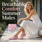 🎉 LIMITED TIME 50% OFF! 👡 Breathable Bow Mules – Cloud-Soft Slip-Ons ☁️