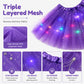 ✨🌈 LIMITED-TIME 50% OFF! LED Light-Up Sequin Tutu Skirt – Kids & Adult Sizes, Triple-Layer Tulle and Stretch Waistband 💃