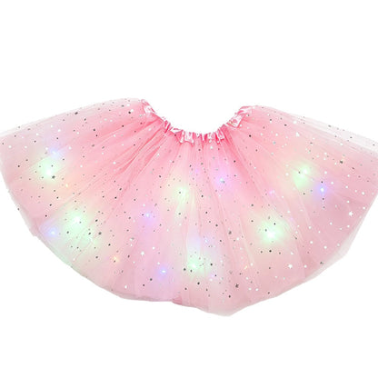✨🌈 LIMITED-TIME 50% OFF! LED Light-Up Sequin Tutu Skirt – Kids & Adult Sizes, Triple-Layer Tulle and Stretch Waistband 💃