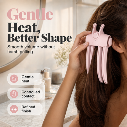 ⏳LAST DAY SALE ONLY ￡11.99!!🎉48K+ Sold 💇 Wireless Heated Volumizing Root Lift Clip, Portable Travel Hair Styling Tool for Flat Fine Hair