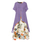 ⏰Last Day Sale 60% OFF💐👗Women's Layered Look Floral Print Casual Dress👍✨