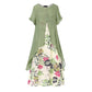 ⏰Last Day Sale 60% OFF💐👗Women's Layered Look Floral Print Casual Dress👍✨