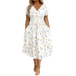 💃Summer Hot Sale 70% OFF🌿⏳Women's V-Neck Floral Print Dress with Twist Waist