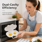 ⏰Last Day Special Price ￡6.99!!⏰Microwave Egg Poacher – Dual-Cavity Steamer, Rapid Heating, Non-Stick PP – Ideal for Home, Office & Travel! 🔥