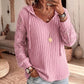 🔥LAST DAY SALE ONLY￡15.99!!🌿Women's Chic Lace Sleeve Hooded Sweater