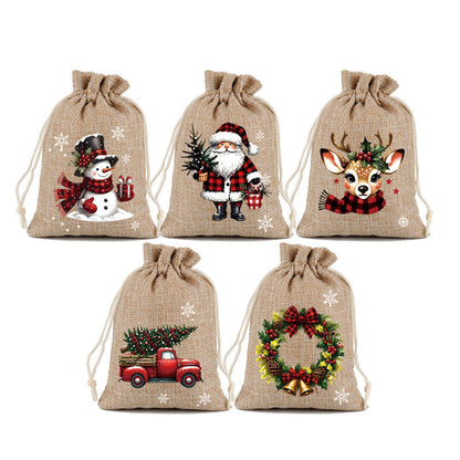 ⏰HOT SALE 50% OFF !! 🎄Christmas Drawstring Gift Bags 🧦🎅
