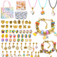 🎁LAST DAY SALE ONLY￡9.99!!💞50K+ SOLD! 📿Kids DIY Charm Bracelet Making Kit💎