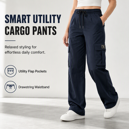 ⏰ Last Day of the Sale – 50% OFF ✨👖Women’s Relaxed Fit Straight-Leg Cargo Trousers — Comfy Everyday Style with Utility Pockets