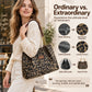 🎁2026 New Arrivals 50% OFF💥Large Capacity Tote Bag with Leopard Print