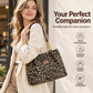 🎁2026 New Arrivals 50% OFF💥Large Capacity Tote Bag with Leopard Print