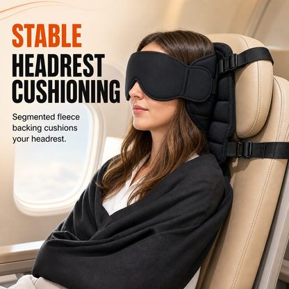 🚀Last Day 49% OFF✨✈️ 3-in-1 Travel Sleep Support – Blackout Eye Mask & Head Support