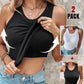 💖Last Day Special Price ￡8.99!!💖Ribbed Stretchy Tank Top with Shelf Bra