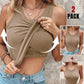 💖Last Day Special Price ￡8.99!!💖Ribbed Stretchy Tank Top with Shelf Bra