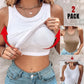 💖Last Day Special Price ￡8.99!!💖Ribbed Stretchy Tank Top with Shelf Bra